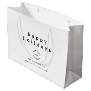Sacola Para Presentes Grande Sacos de Presente de Natal Tipo Feliz Férias Logot