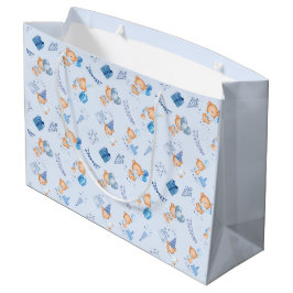Sacola Para Presentes Grande sacos de presentes chá de fraldas azul claro