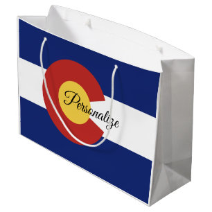 Sacola Para Presentes Grande Sacos de presentes personalizados com bandeira do