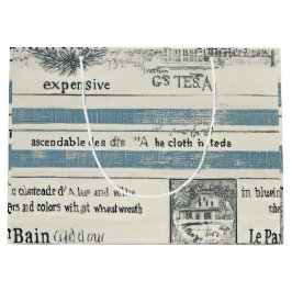 Sacola Para Presentes Grande Sacos-Presente Inspirados no Oceano com Detalhes d