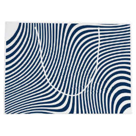 Sacola Para Presentes Grande Sacos-Presente Turquesa Zigzag