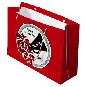 Sacola Para Presentes Grande Sacos-presente, vermelhos, brancos e pretos, de qu