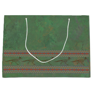 Sacola Para Presentes Grande Sagebrush Green - Roadrunner do Sudoeste
