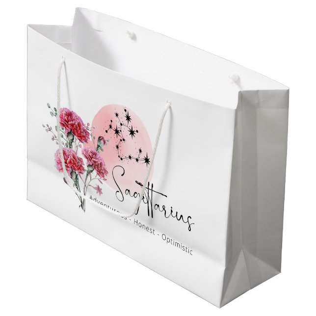 Sacola Para Presentes Grande Sagittarius Gift Bag (Frente inclinada)
