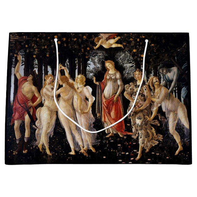 Sacola Para Presentes Grande Sandro Botticelli - La Primavera (Frente)