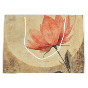 Sacola Para Presentes Grande Sangue Rosa e Serenidade Luz