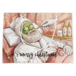 Sacola Para Presentes Grande Santa Claus Merry Christmas from Spa in California