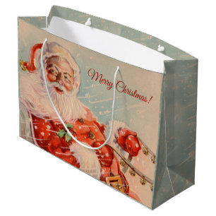 Sacola Para Presentes Grande Santas Sleigh Ride