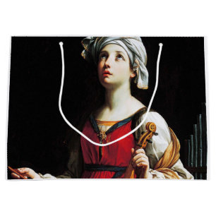 Sacola Para Presentes Grande Santo Cecilia (Rua. Cecília), Guido Reni