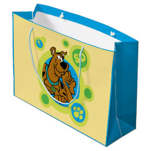 Sacola Para Presentes Grande Scooby-Doo circunda o crachá do SD