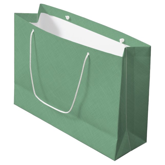 Sacola Para Presentes Grande Secagem sólida verde-mint (Frente inclinada)