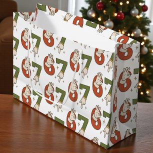 Sacola Para Presentes Grande Seis Sete 67 6 7 Natal Papai Noel Elfo Meme 