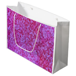 Sacola Para Presentes Grande Sensibilização do Cancer de Fita Rosa