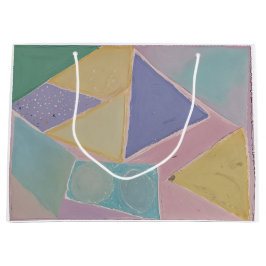 Sacola Para Presentes Grande Serene Abstracts: A Pastel Dream