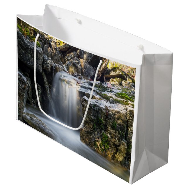 Sacola Para Presentes Grande Serenity Spa Falls (Frente inclinada)