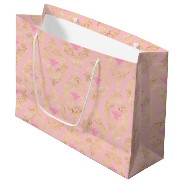 Sacola Para Presentes Grande Série Princesa Abelha Design #5  (Frente inclinada)