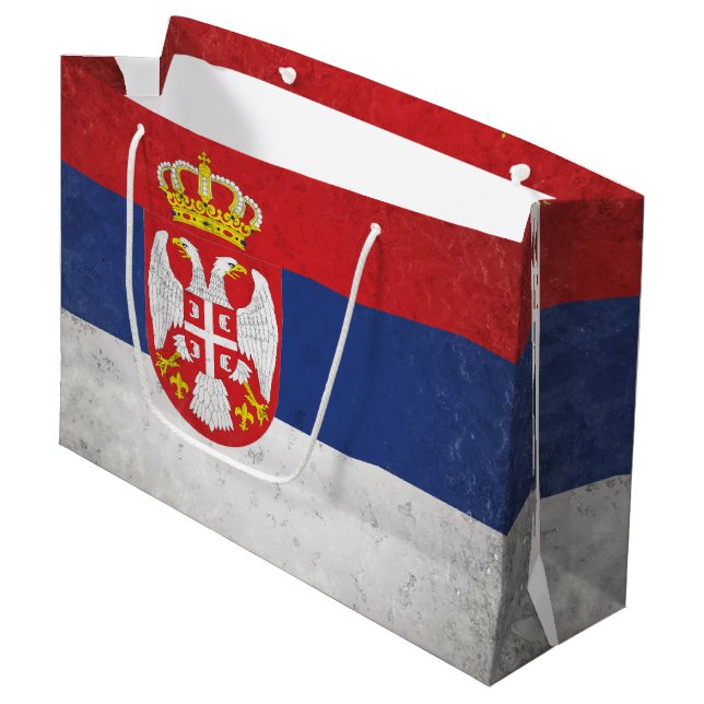 Sacola Para Presentes Grande Sérvia (Frente inclinada)