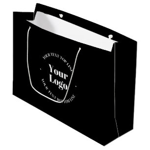 Sacola Para Presentes Grande Seu logotipo de negócios carregado ou outro design