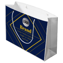 Sacola Para Presentes Grande Seu logotipo e modelo de design personalizável