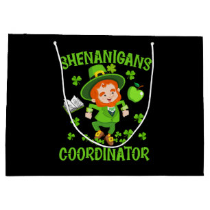 Sacola Para Presentes Grande Shenanigans Coordenador Engraçado Professora Rua d