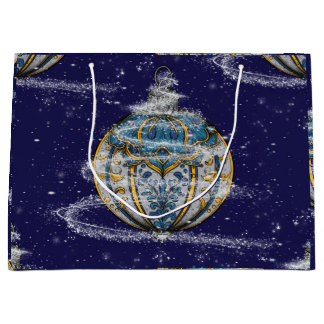 Sacola Para Presentes Grande Shimmery Ornament