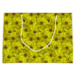 Sacola Para Presentes Grande Shrubby Cinquefoil Padrão Sem Costura