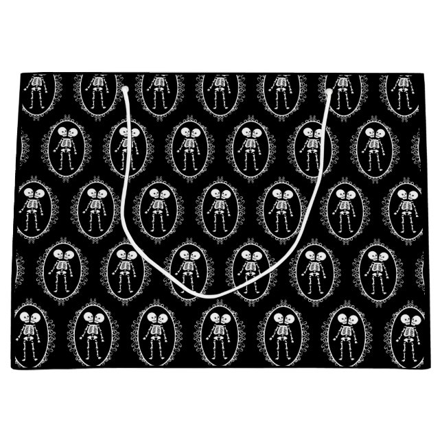 Sacola Para Presentes Grande Siamese Twins Skeleton (Frente)
