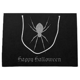 Sacola Para Presentes Grande Silver Spider Halloween