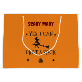 Sacola Para Presentes Grande Sim, Eu Posso Dirigir Um Pau Diz A Bruxa