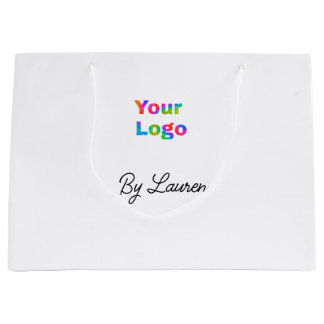 SACOLA PARA PRESENTES GRANDE SIMPLES MÍNIMO ADICIONE SEU LOGO TEXTO PERSONALIZA