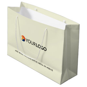 Sacola Para Presentes Grande Sinais corporativos personalizados de logotipo da