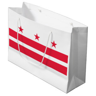 Sacola Para Presentes Grande Sinalizador do Estado Washington DC