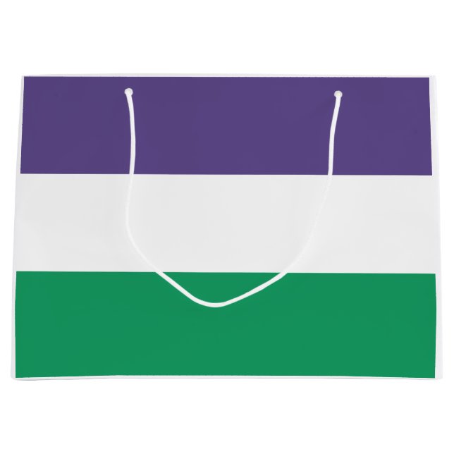 Sacola Para Presentes Grande Sinalizador Suffragette (Frente)