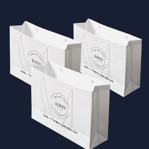 Sacola Para Presentes Grande Site da empresa empresarial personalizada Seu logo