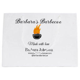 Sacola Para Presentes Grande site de mídia social de cozinha de restaurante de 