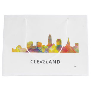 SACOLA PARA PRESENTES GRANDE SKYLINE WB1 DE CLEVELAND, OHIO -