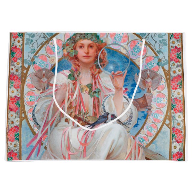 Sacola Para Presentes Grande Slavia, Mucha (Frente)