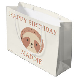 Sacola Para Presentes Grande Slumberkins Preguiça Aniversário