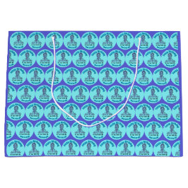 Sacola Para Presentes Grande Smiling Traumatologist Cartoon Medical Gift Design