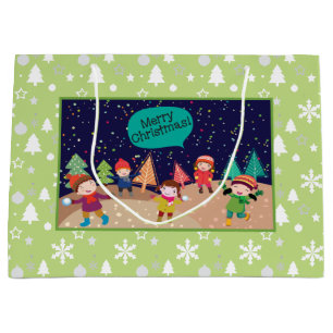 Sacola Para Presentes Grande Snowball - Saco de Presente