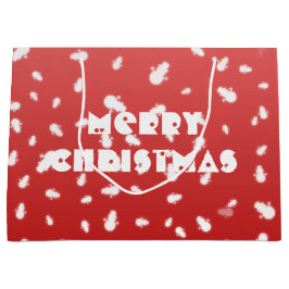 Sacola Para Presentes Grande Snowman de Natal