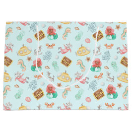 Sacola Para Presentes Grande Sob O Mar