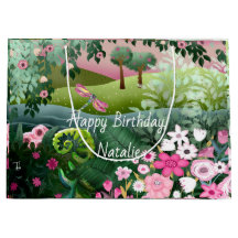 Sombra rosa com Dragonfly pintada