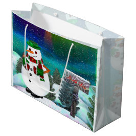 Sacola Para Presentes Grande Somente no Natal de Cidade Congelada