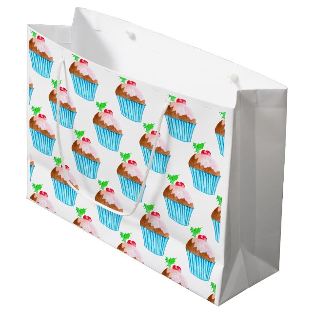 Sacola Para Presentes Grande Sonhando com um bom Natal! (Frente inclinada)