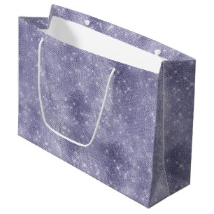 Sacola Para Presentes Grande Sonho Roxo Sparkle