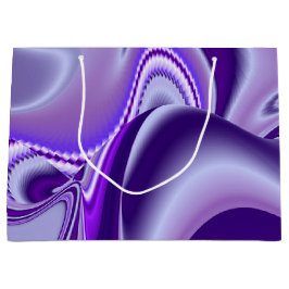 Sacola Para Presentes Grande Sonhos de Arco-Íris de Flor Roxo