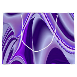 Sacola Para Presentes Grande Sonhos de Arco-Íris de Flor Roxo