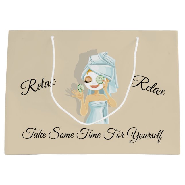 Sacola Para Presentes Grande Spa Day Gift Bag (Frente)