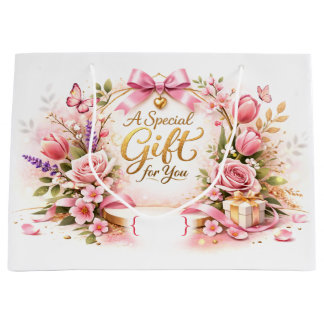 Sacola Para Presentes Grande Special Floral Gift Bag for Every Occasion